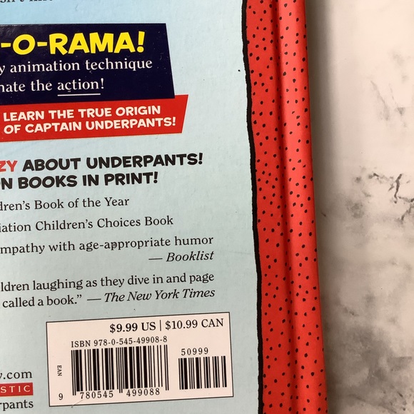 Scholastic Captain Underpants books by Dav Pilkey. #1 and 9 - Picture 4 of 5